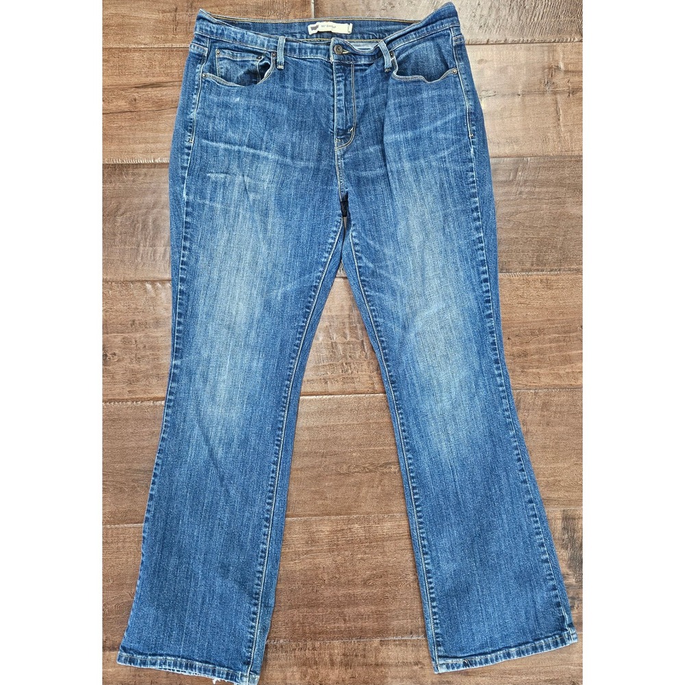 Western Levis 515 Bootcut Jeans Womens 14 Mid Rise Denim medium wash Pants - Picture 4 of 7
